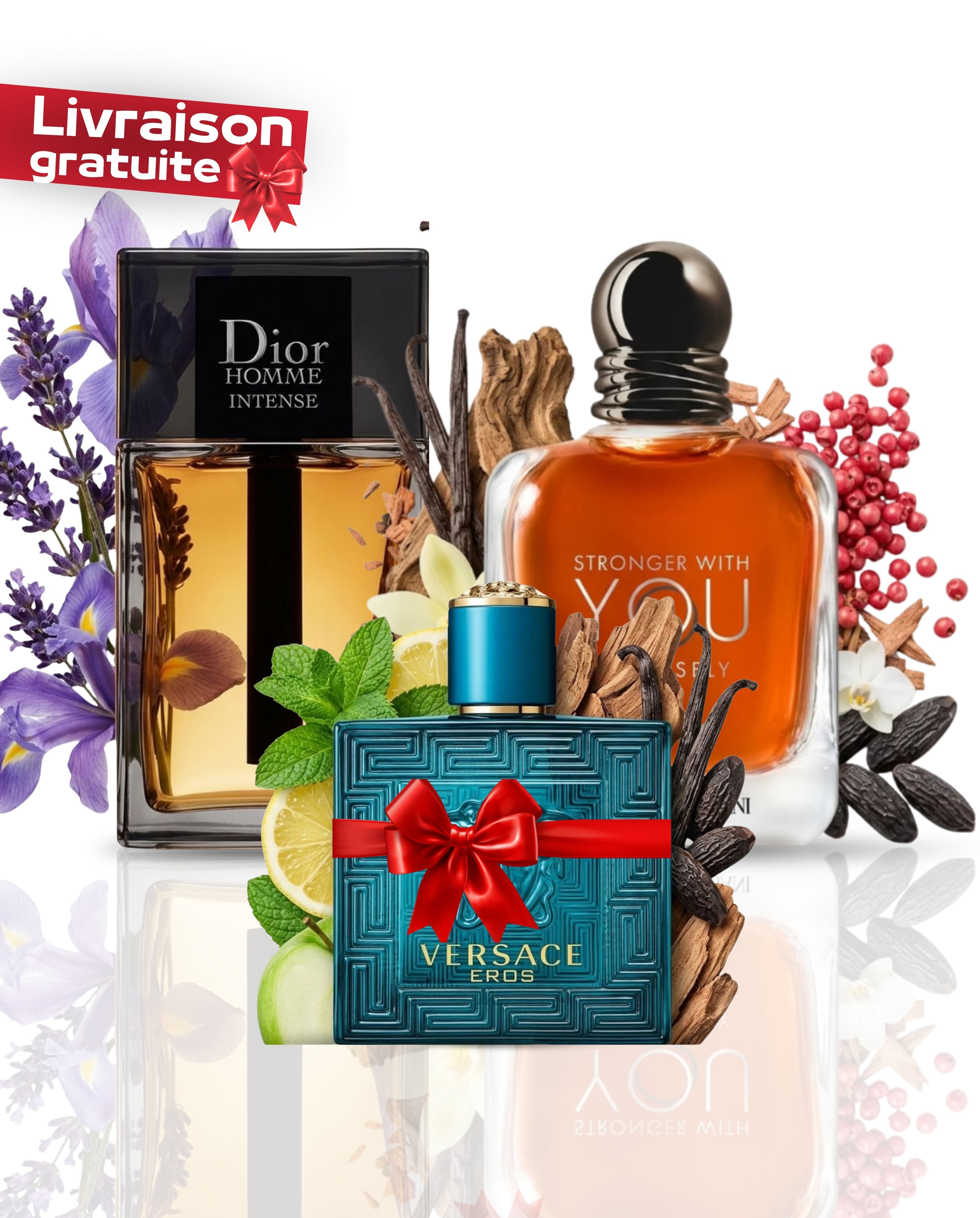 INTENSELY 10ML + VERSACE 10ML + DIOR 10ML