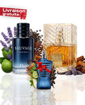 Dior Sauvage 10ML + Khamrah  10ML+ Le Male 10ML